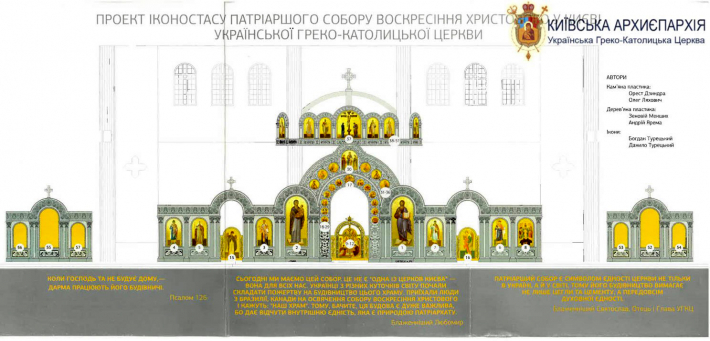 Іконостас у Патріаршому соборі почнуть будувати із встановлення «корони»