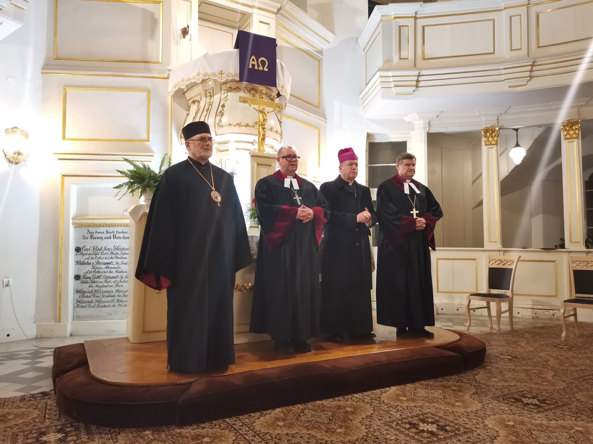 Wrocławska modlitwa o pokój w Ukrainie u Ewangelików