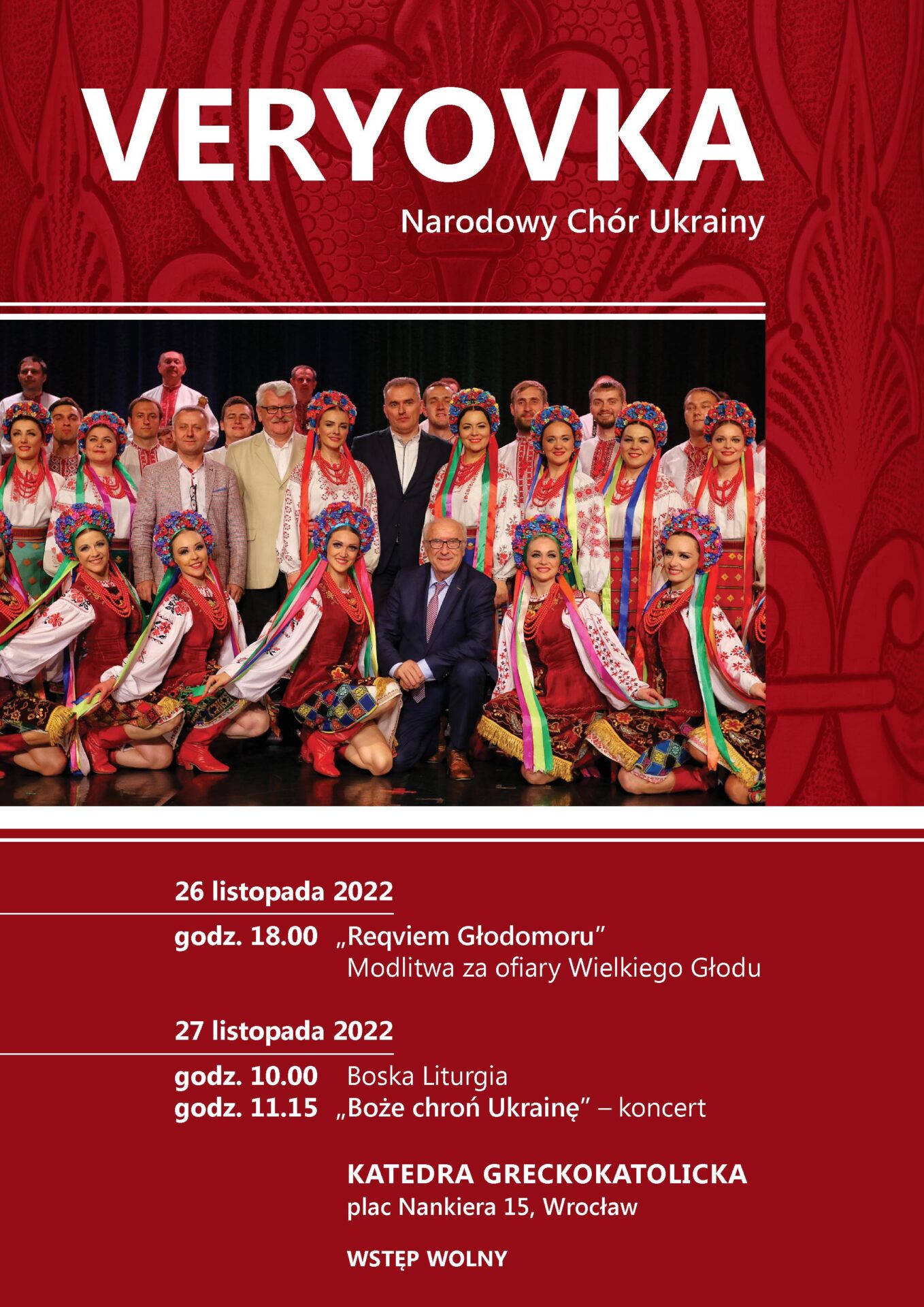 У Вроцлавському Соборі виступить Національний хор України імені Г. Верьовки