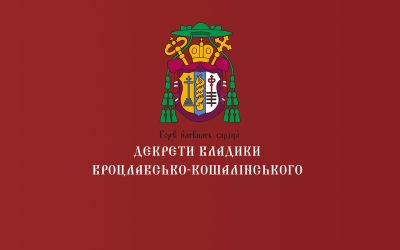 Владика Володимир проголосив норми введення у життя  душпастирського плану Синоду Єпископів УГКЦ : «Надія, до якої нас кличе Господь» на території Вроцлавсько-Кошалінської єпархії